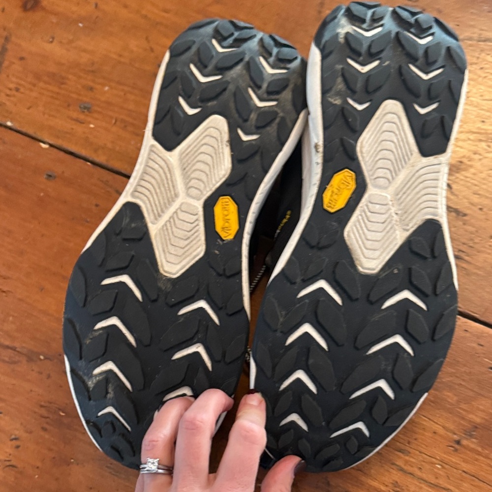 Hoka Black and White Athletic Shoes - Picture 4 of 4